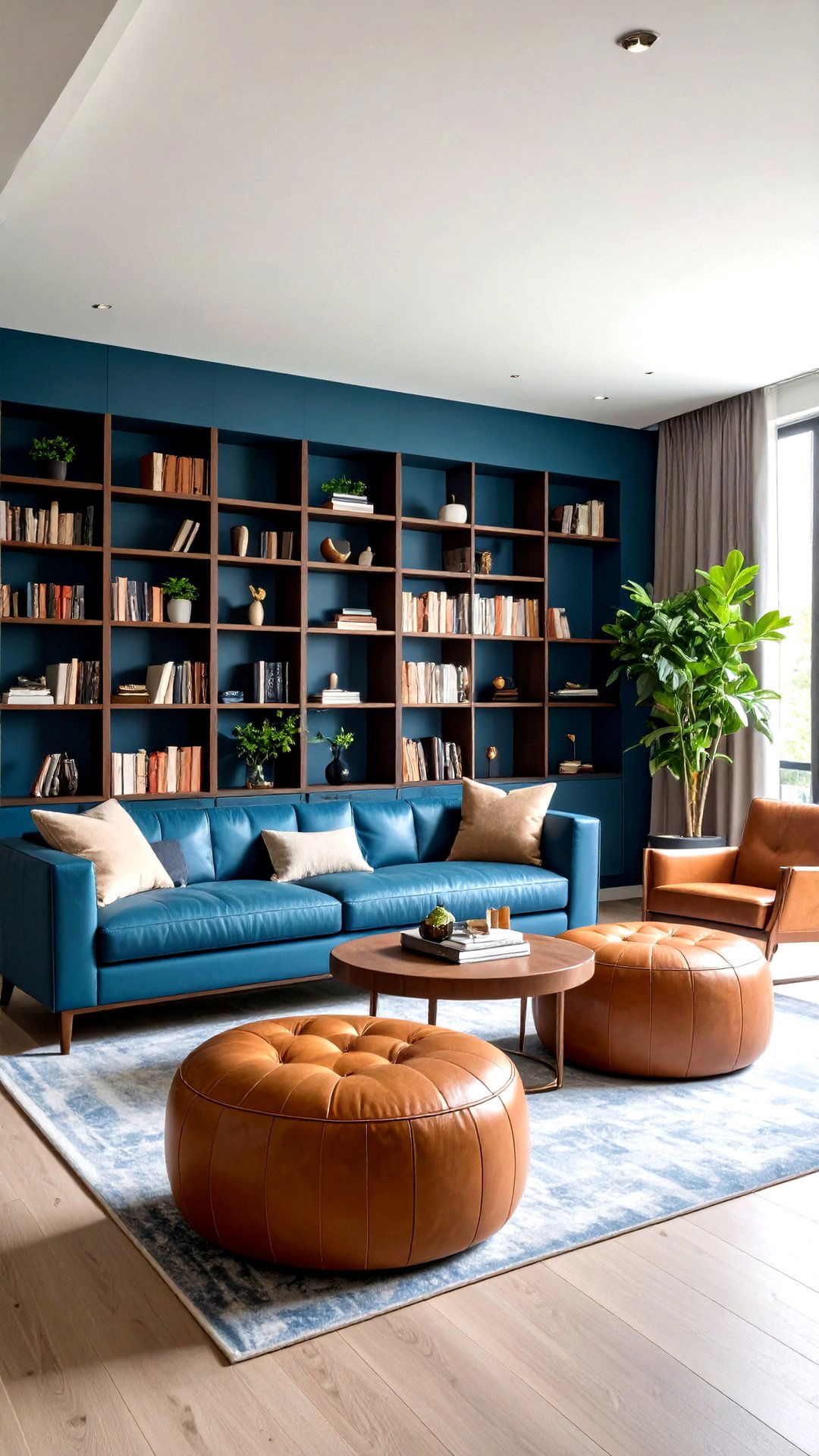 Stormy Slate Blue Accent Wall Moody - 25 accent wall colors