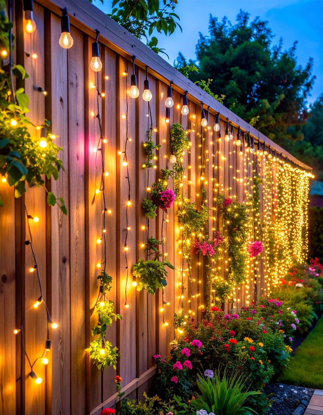 String Light Outdoor Wall Decor Curtain - 25 outdoor wall decor ideas