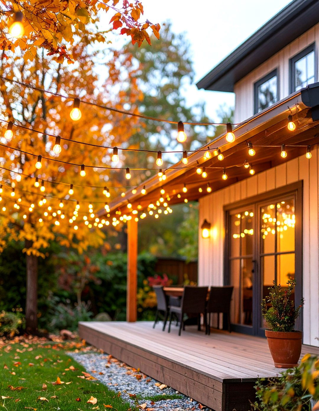 String Lights Canopy Outdoor Lighting - 25 outdoor lighting ideas