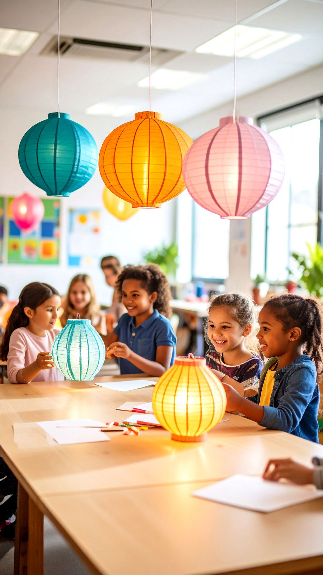 Student Made Lantern Classroom Lighting Projects - 25 classroom lighting ideas