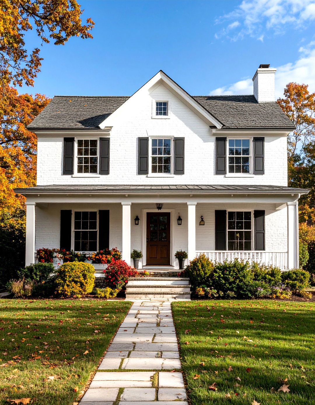 Subtle Whitewash with Visible Veins - 25 painted brick houses