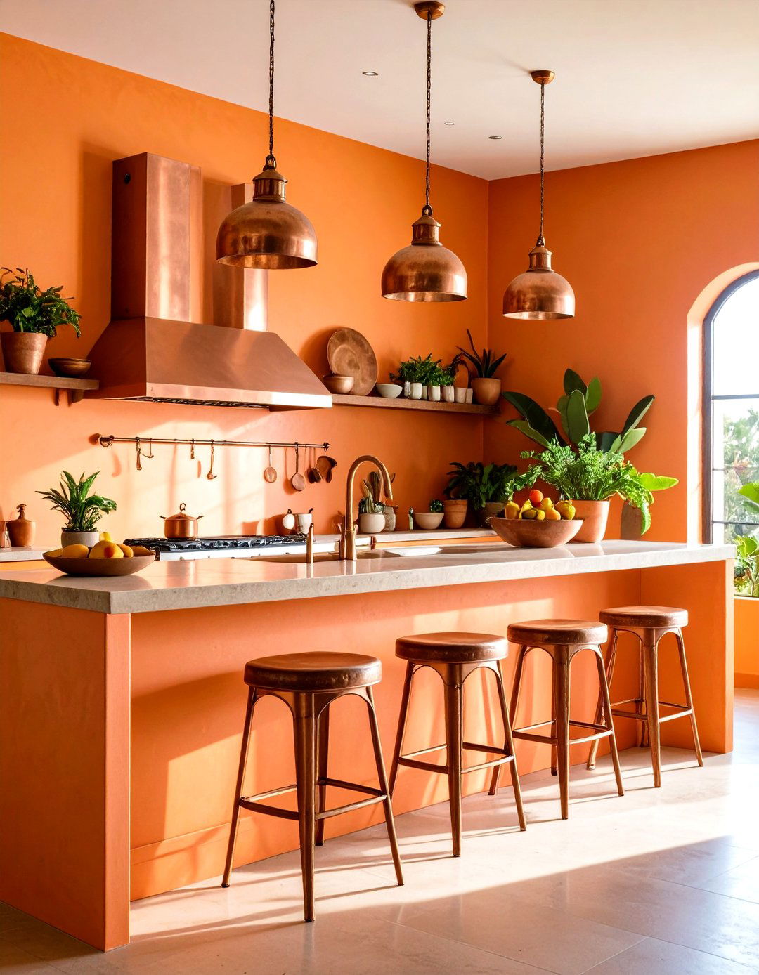 Sun Kissed Mango Mexican Paint Color for Kitchen Vitality - 25 mexican interior paint colors