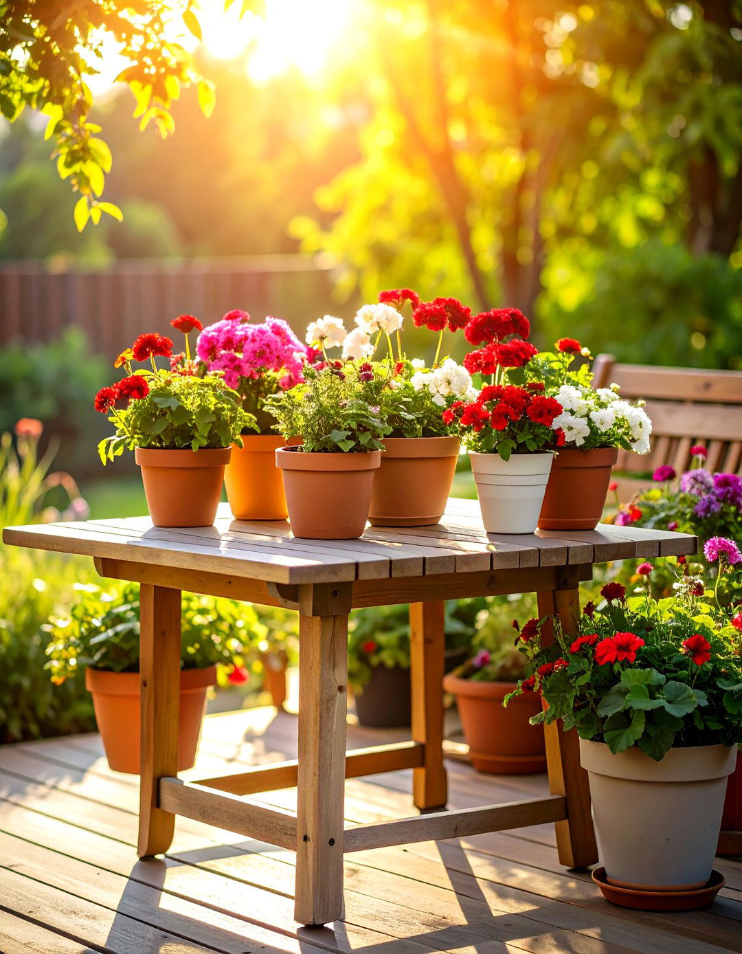 Sun Loving Geraniums Supply Season Long Color in Compact Pots - 25 outdoor plants for patio