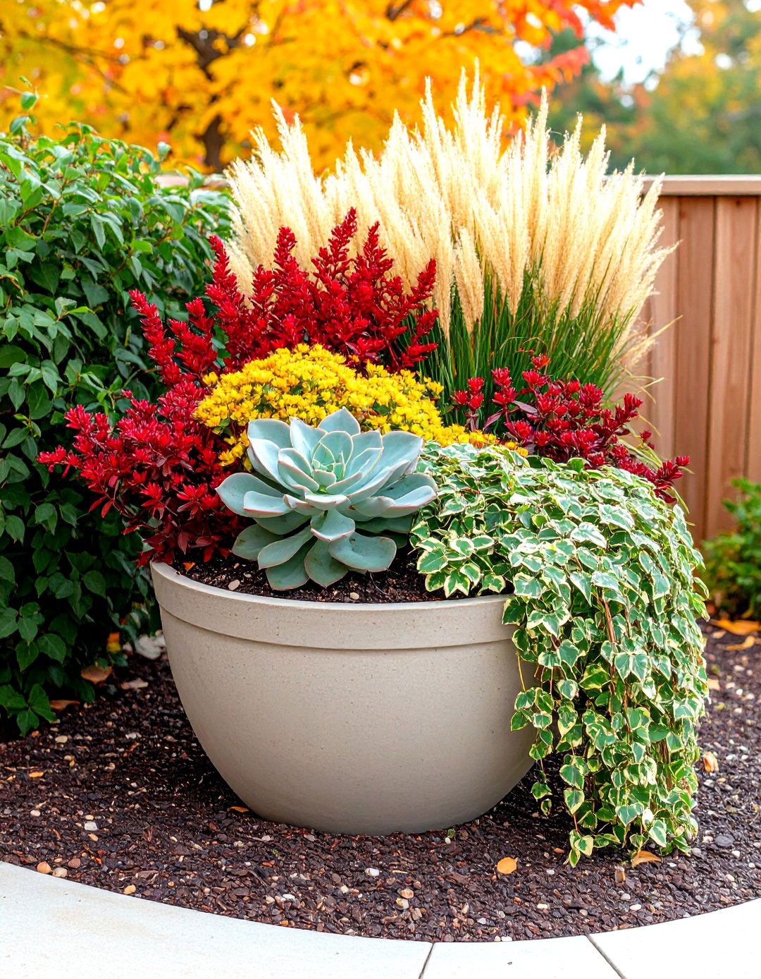 Sun Loving Sedum Spotlight - 25 fall flower box ideas