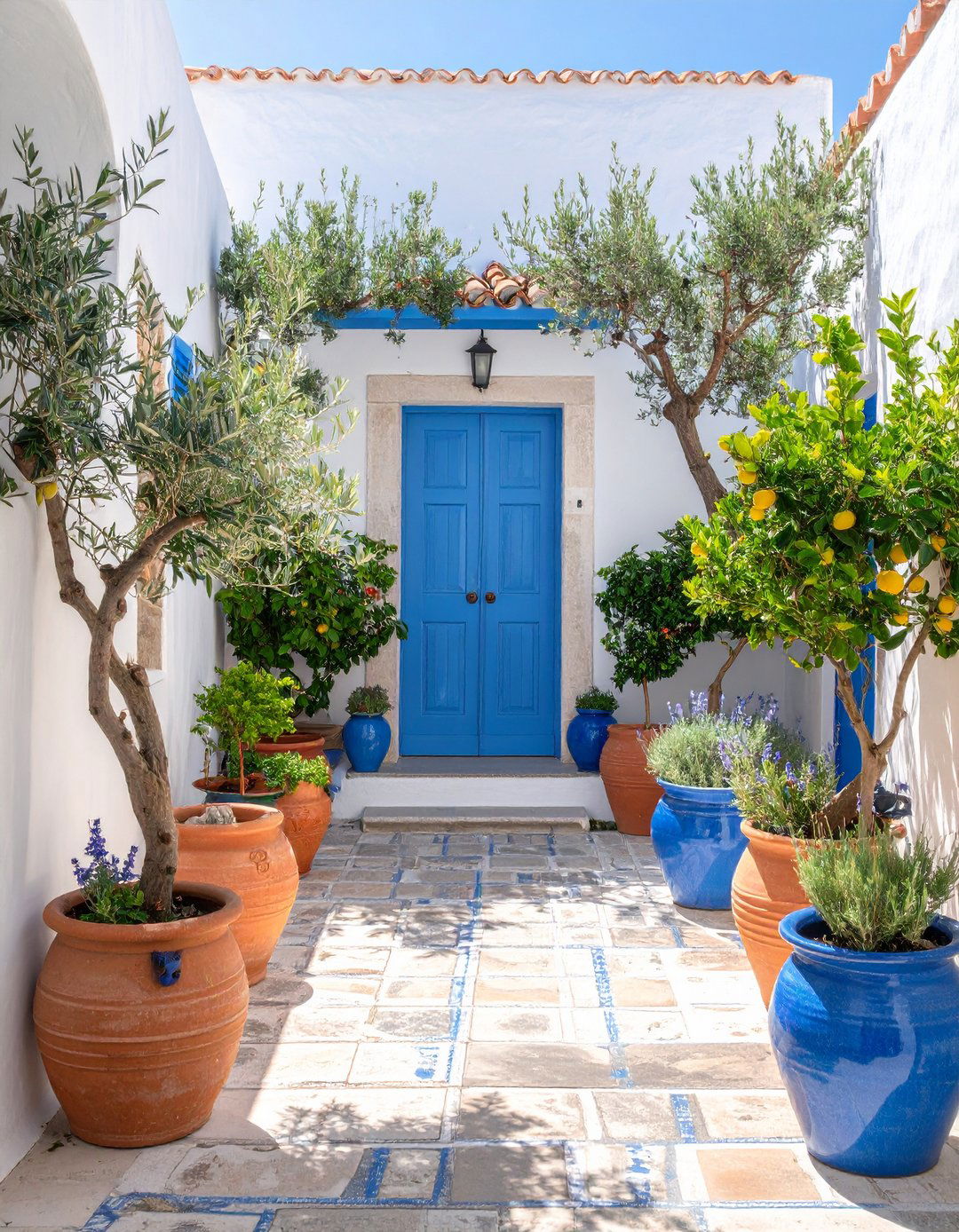 Sun Soaked Mediterranean Courtyard Palette - 25 courtyard ideas