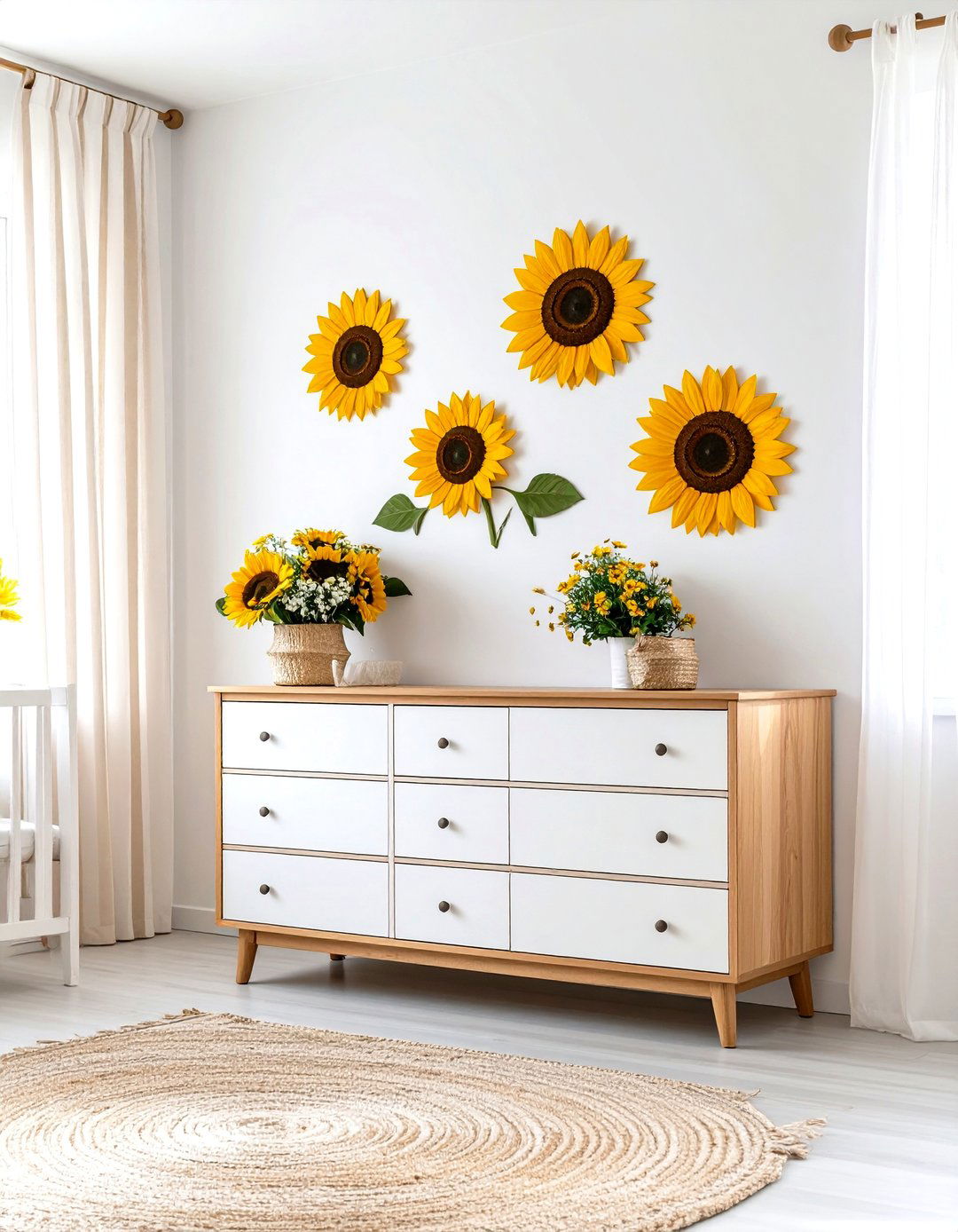 Sunflower Smiles Nursery Glow - 25 floral nursery ideas