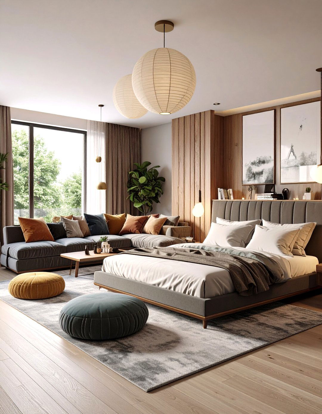Sunken Conversation Nook Brings Lounge Energy - 25 70s bedroom decor ideas