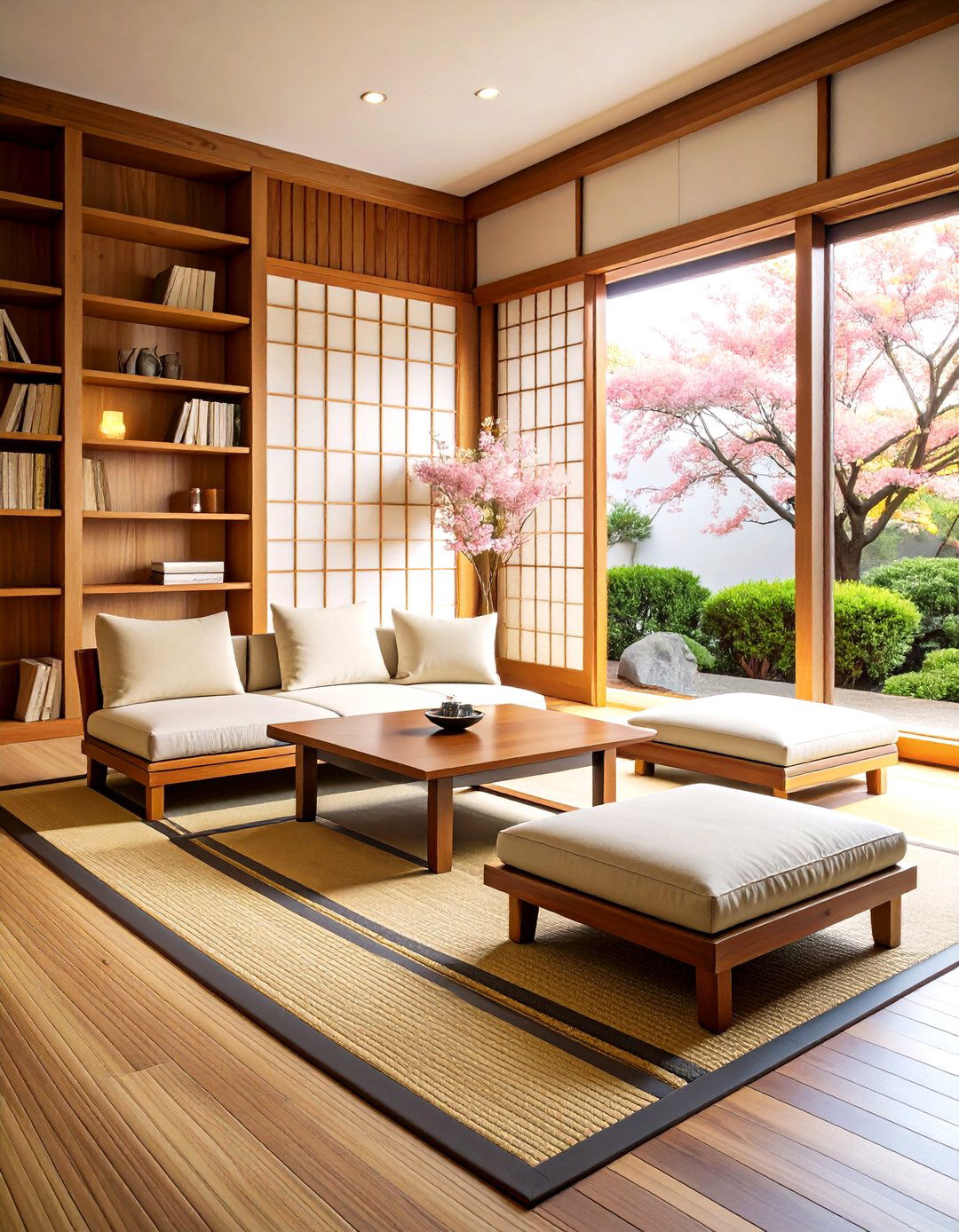 Supportive Tatami Chair Nook - 25 floor seating ideas