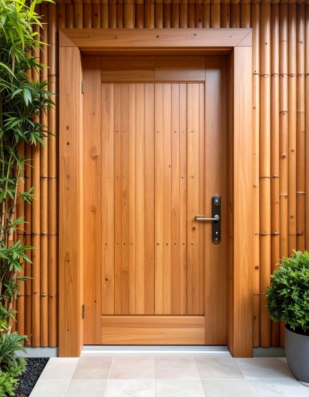 Sustainable Bamboo Trim for Eco Minded Homes - 25 exterior door trim ideas