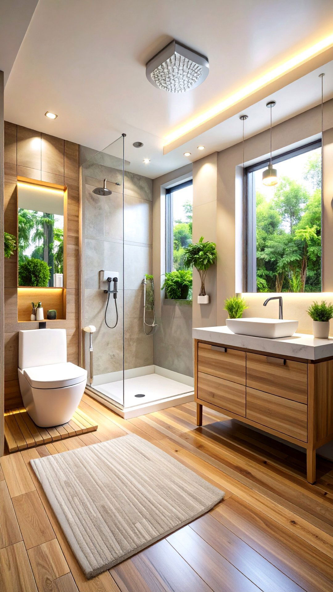 Sustainable Bathroom Water Saving Tech - 25 aesthetic bathroom ideas