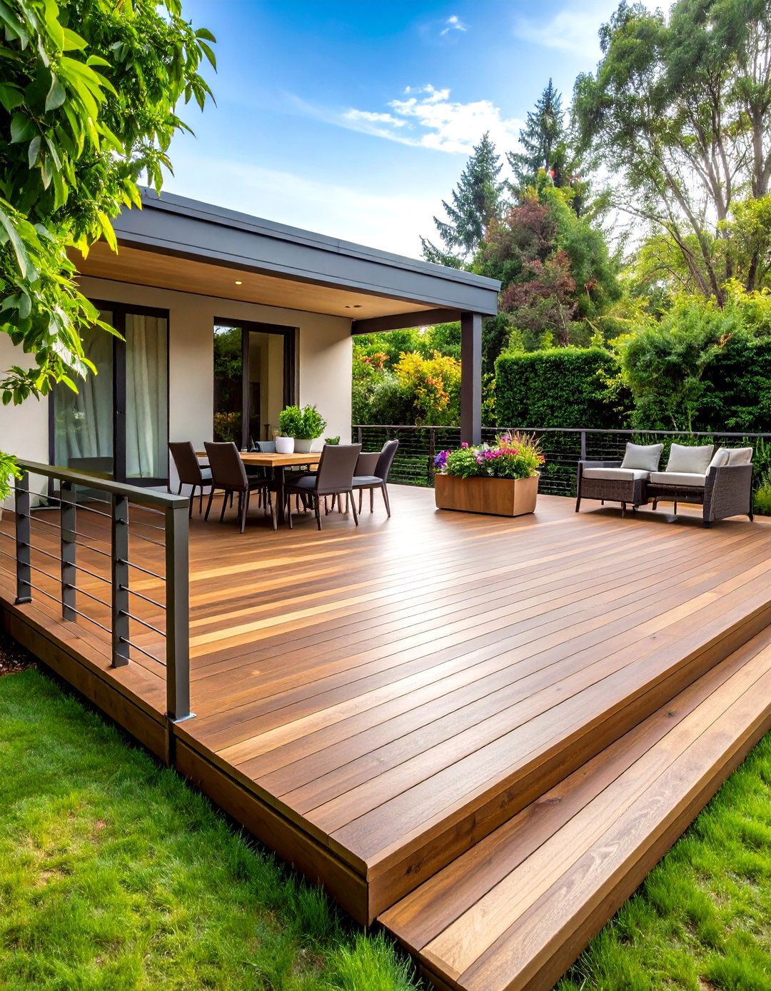 Sustainable Composite Patio Deck That Shrugs Off Weather - 25 patio deck ideas
