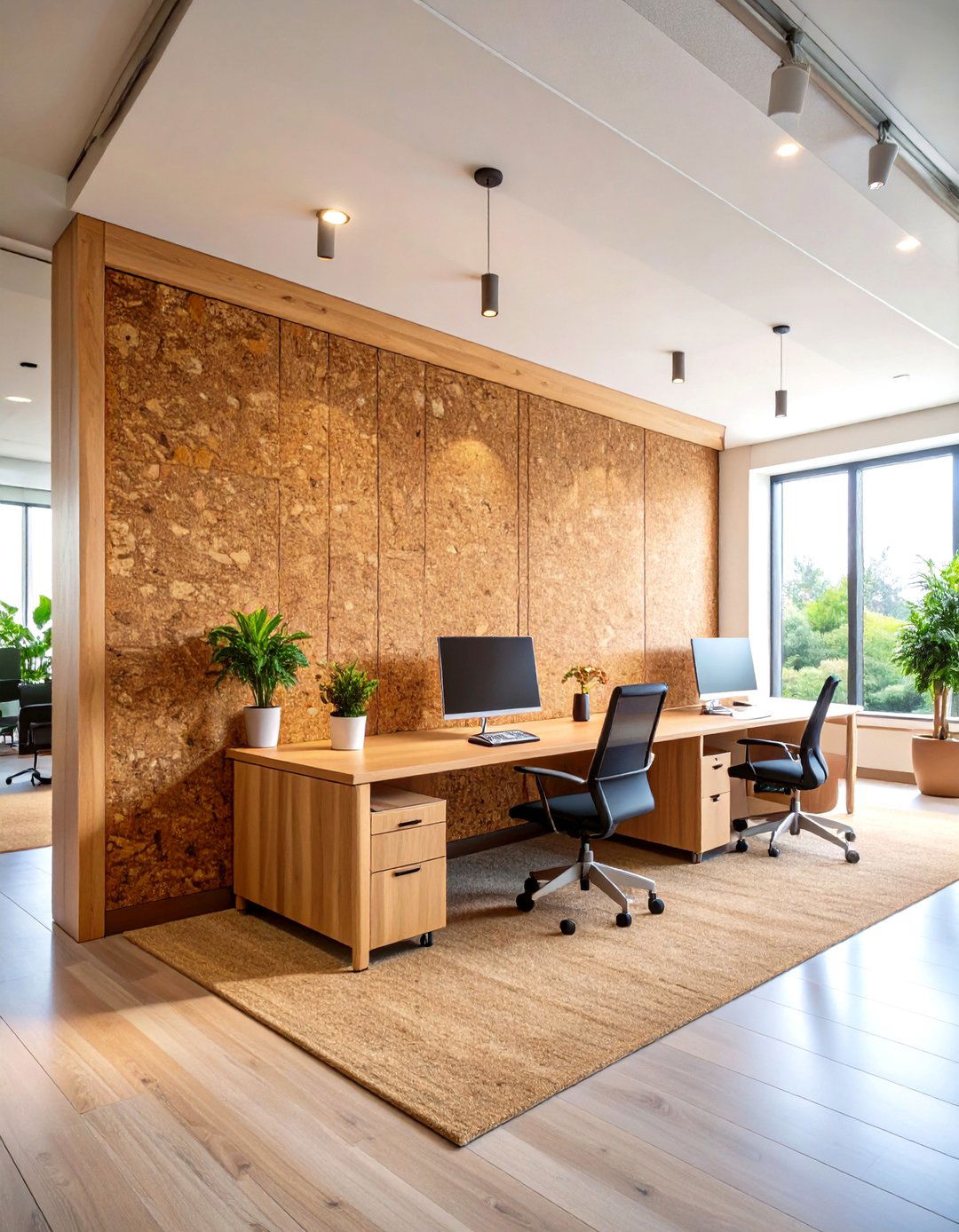 Sustainable Cork Tack Surface - 25 office accent wall ideas