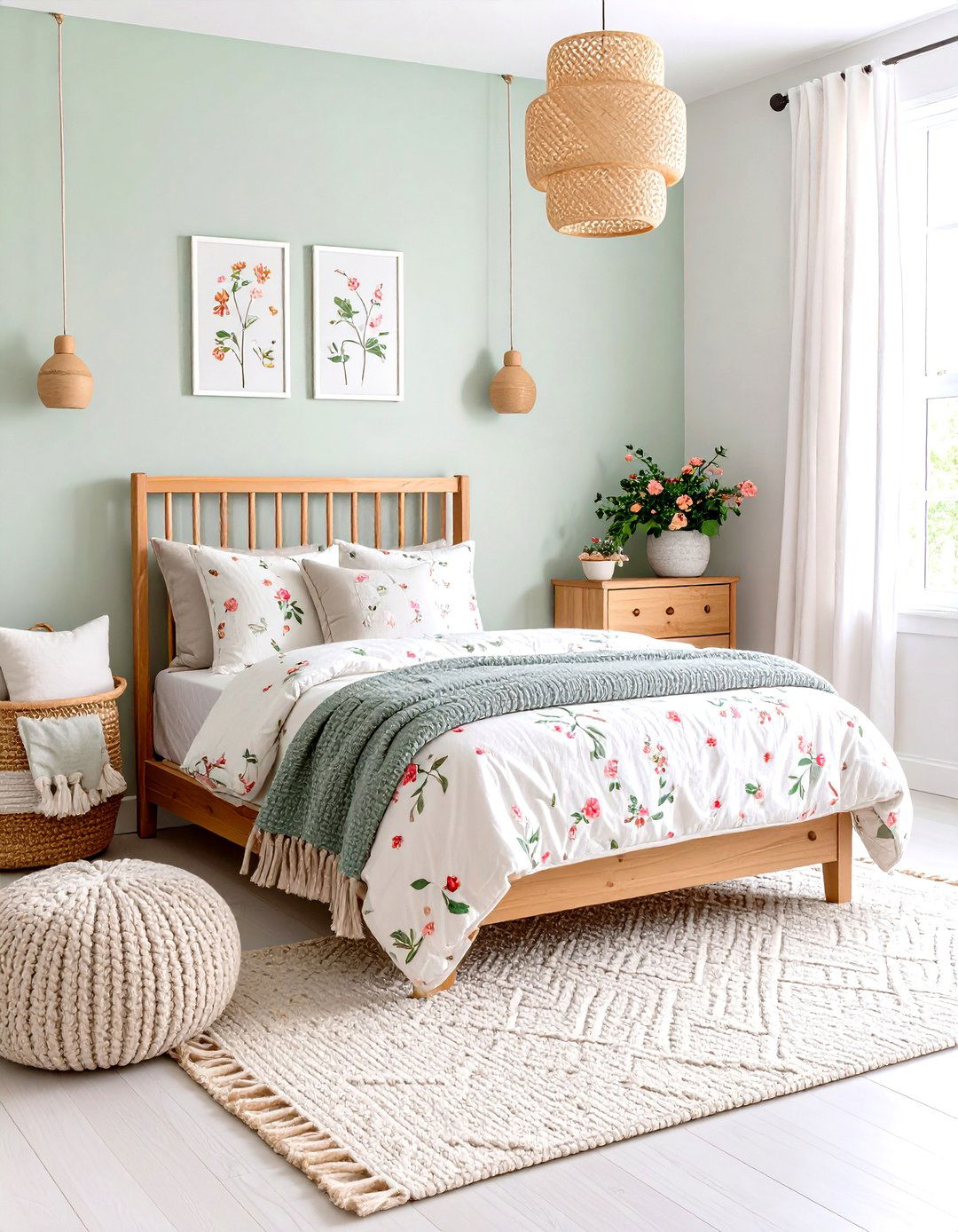 Sustainable Organic Floral Textiles Nursery Set - 25 floral nursery ideas