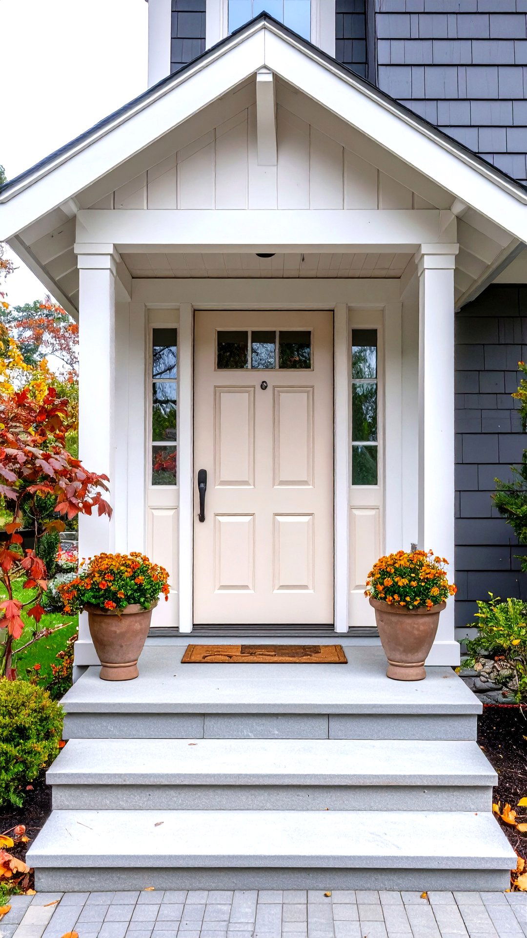 Swiss Coffee Cedar Front Door - 25 cedar front door colors ideas