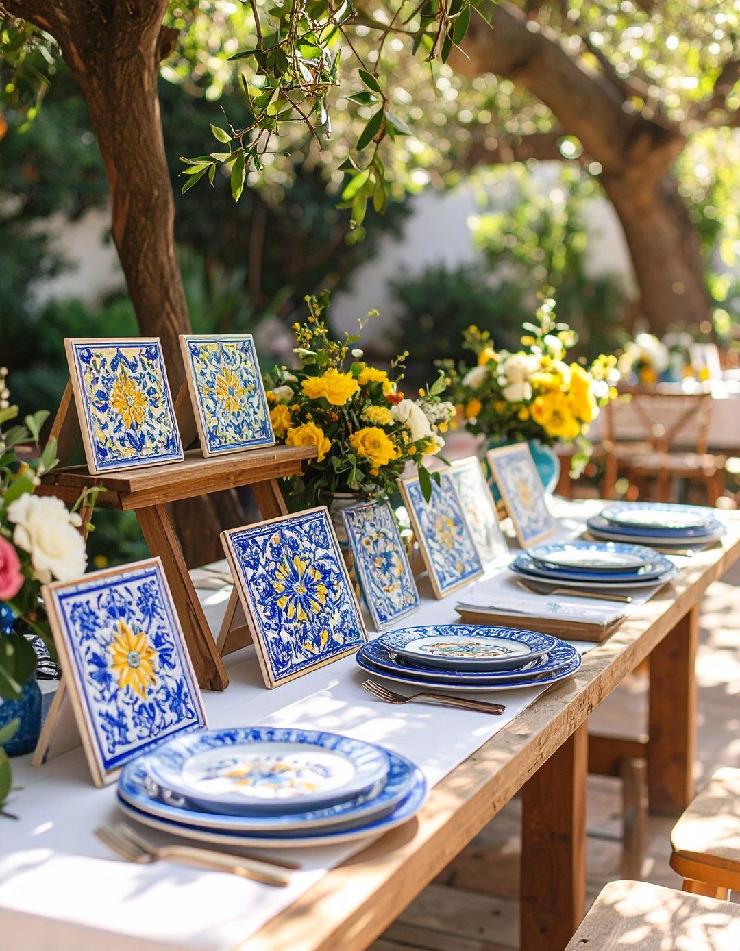 Talavera Tile Escort Cards - 25 mexican wedding ideas
