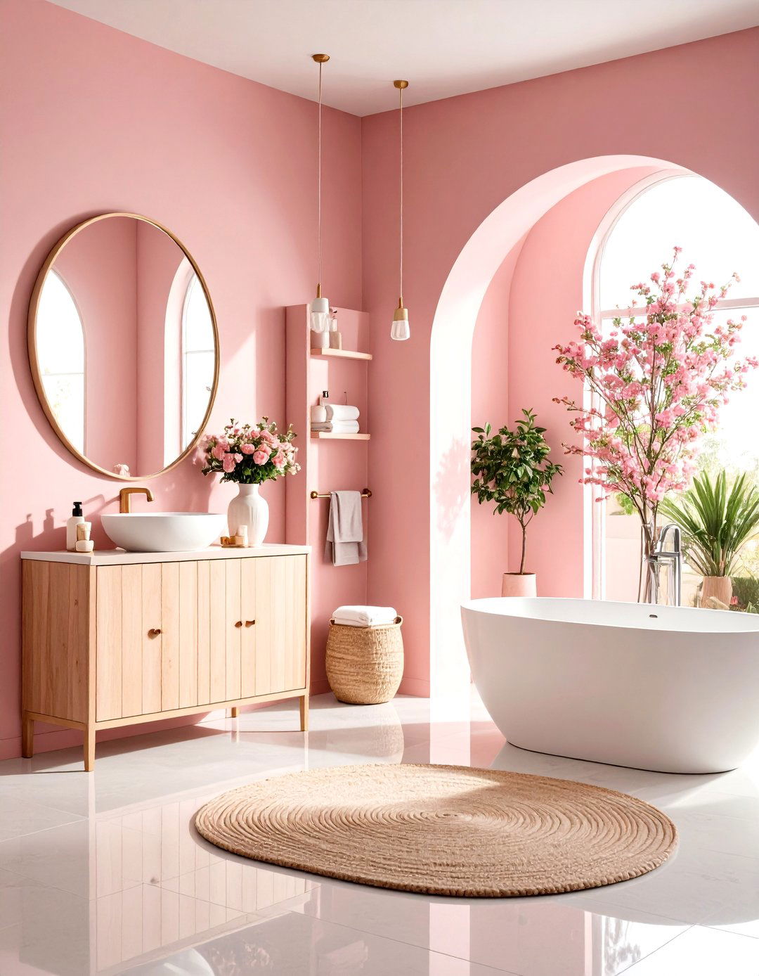Talco Rosa Mexican Paint Color for Subtle Femininity - 25 mexican interior paint colors