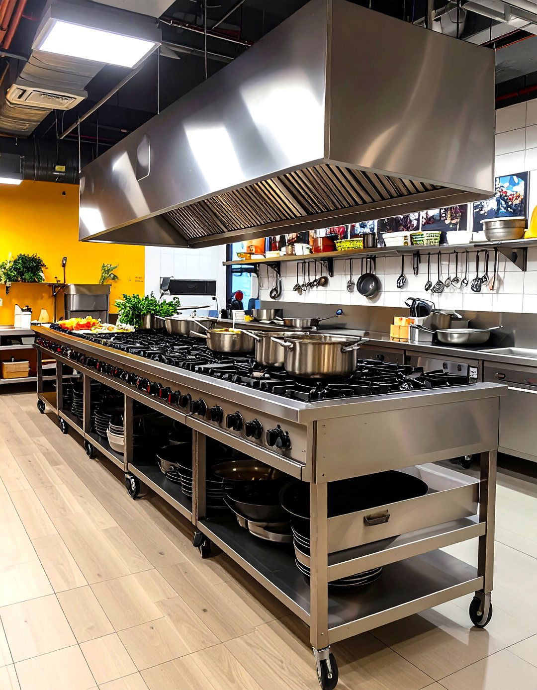 Team Cooking Workshop Office Kitchen Zone - 25 office kitchen ideas