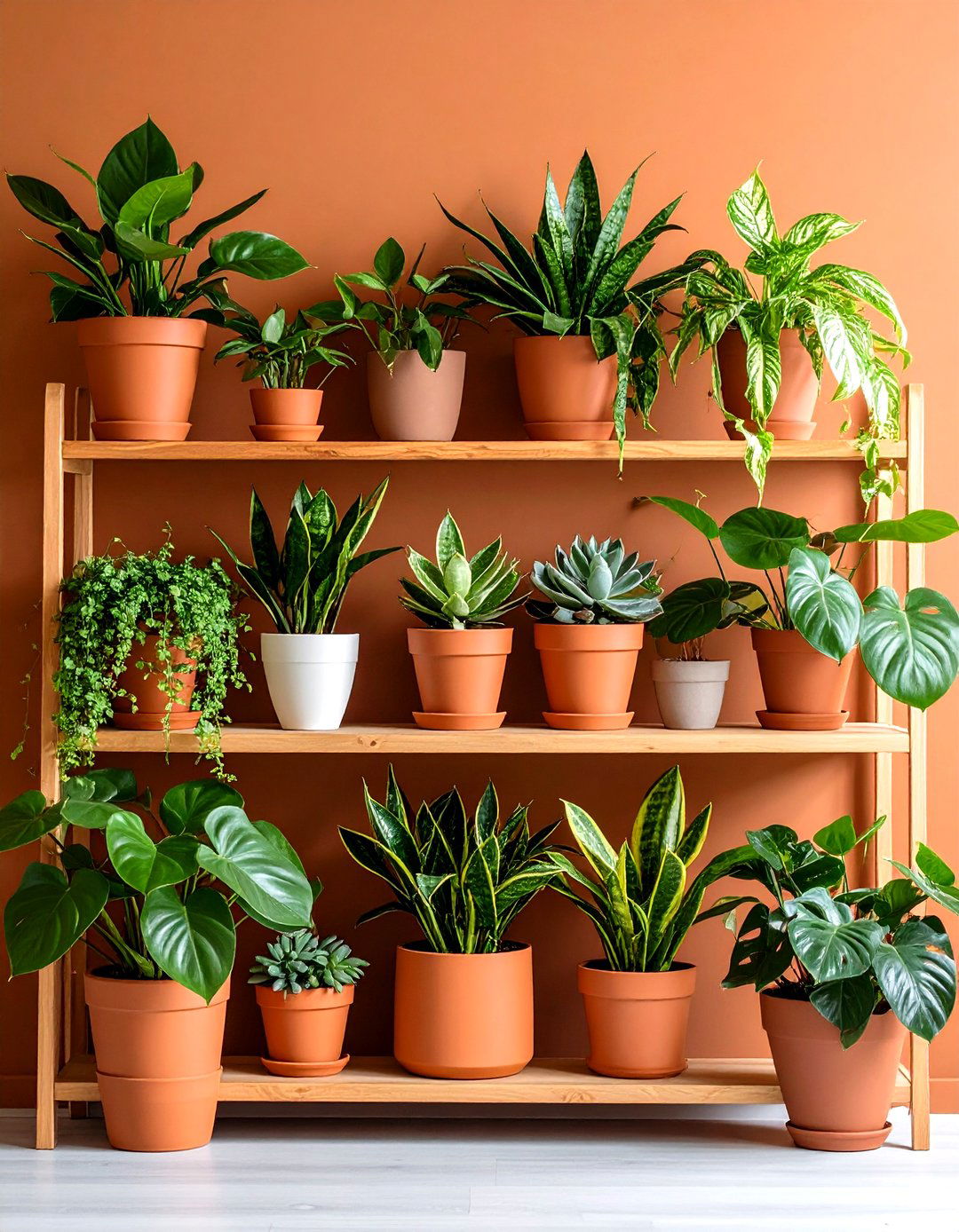 Terracotta Bedroom Plants for Fresh Contrast - 25 Terracotta Bedroom Ideas