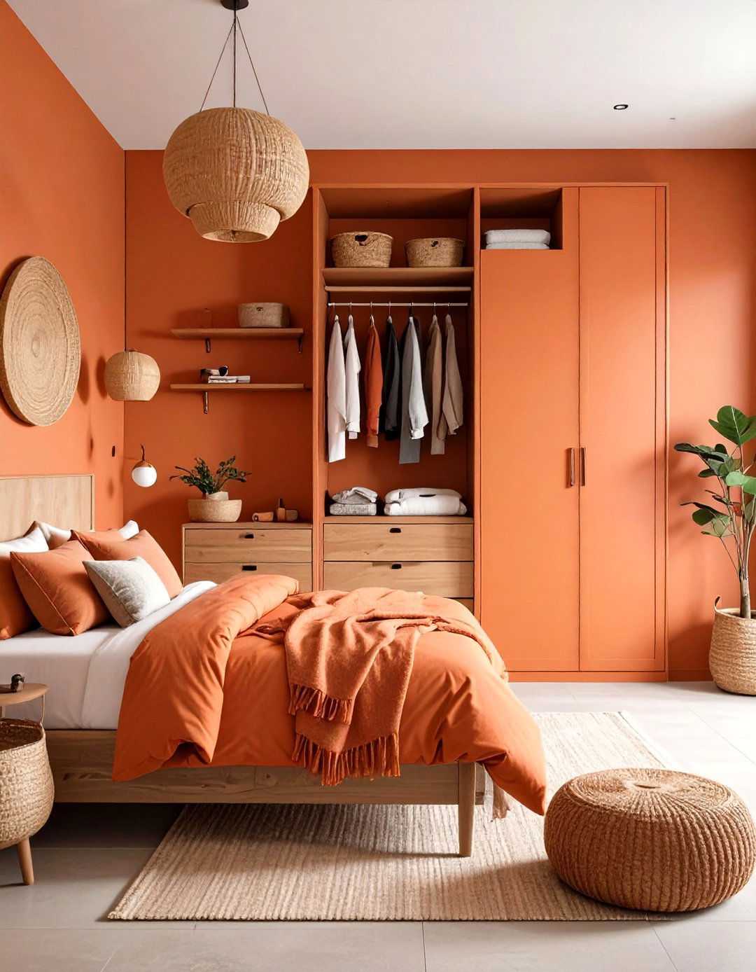 Terracotta Bedroom Storage That Blends In - 25 Terracotta Bedroom Ideas