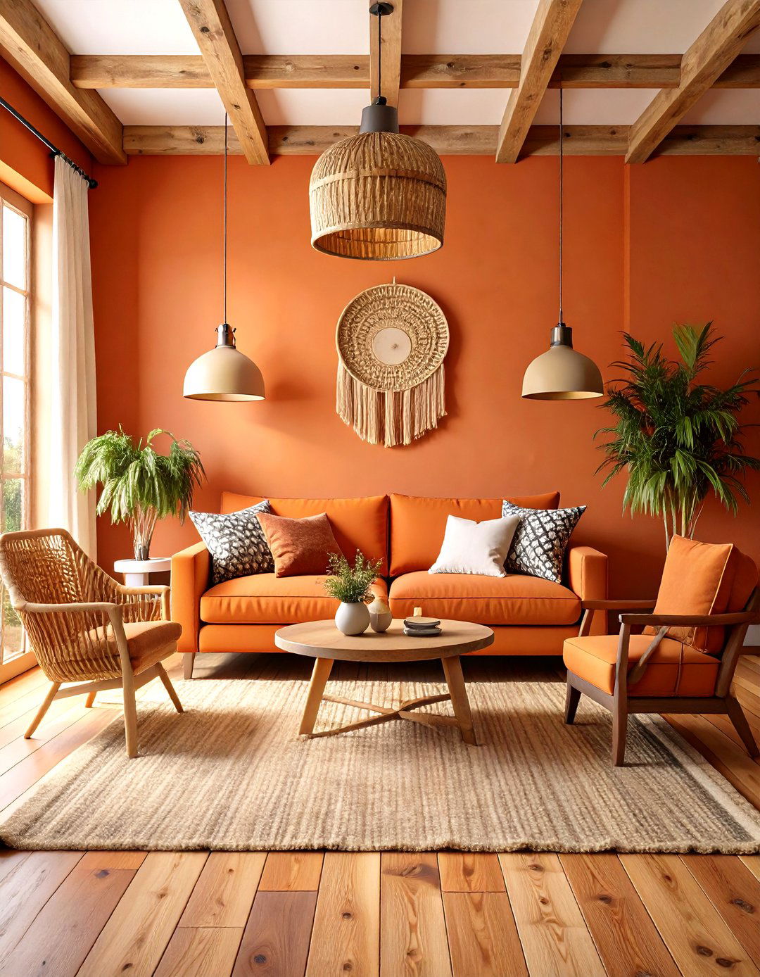 Terracotta Orange Accent Wall for Rustic Charm - 25 orange accent wall ideas