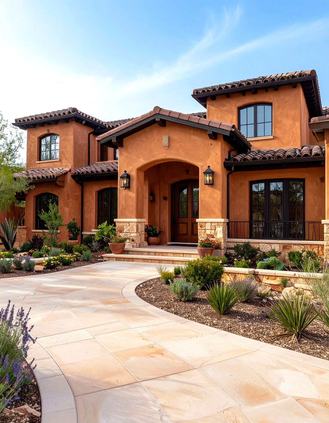 Terracotta Tones Add Mediterranean Warmth - 25 exterior house colors & inspiration