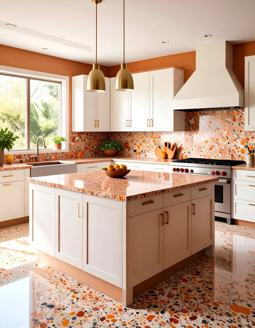 Terrazzo Countertops Add Groovy Speckles to a s Kitchen - 25 70s kitchen ideas
