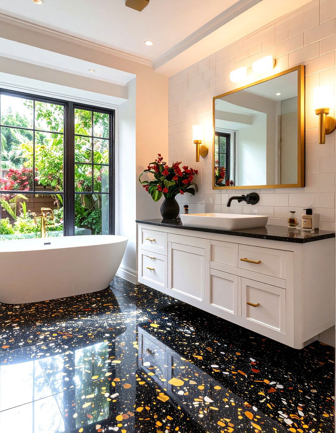 Terrazzo with Deco Flair - 25 art deco bathroom ideas