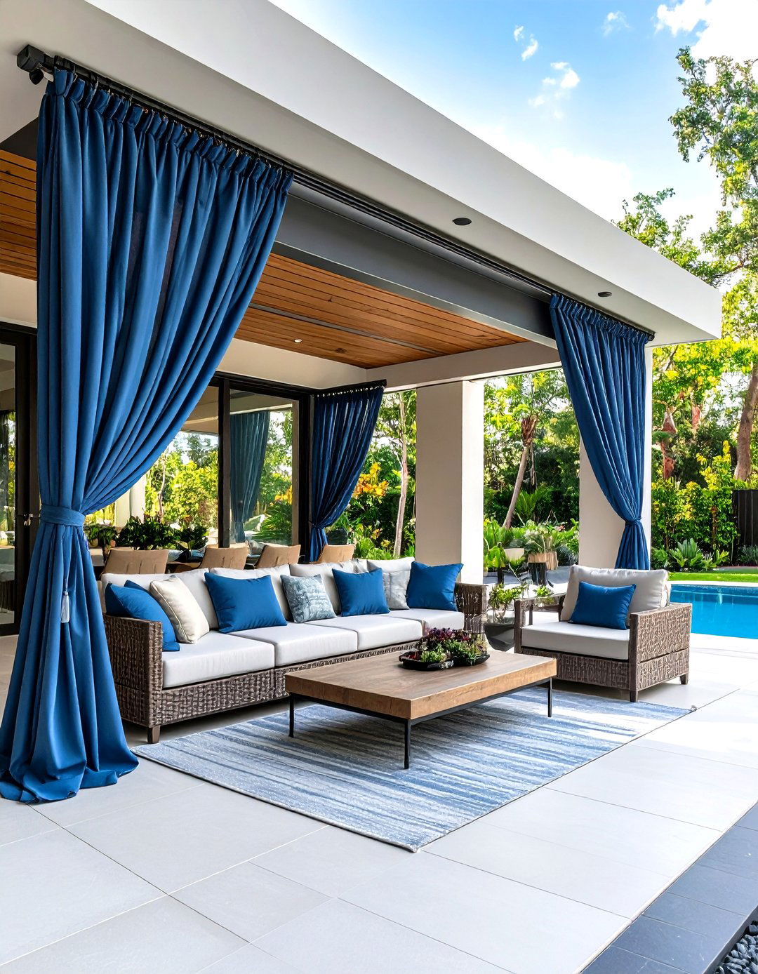 Thermal Blackout Patio Curtains - 25 patio curtain ideas