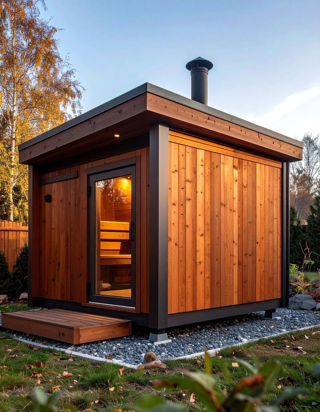 Thermowood Cube Sauna for Modern Minimalists - 25 outdoor sauna ideas