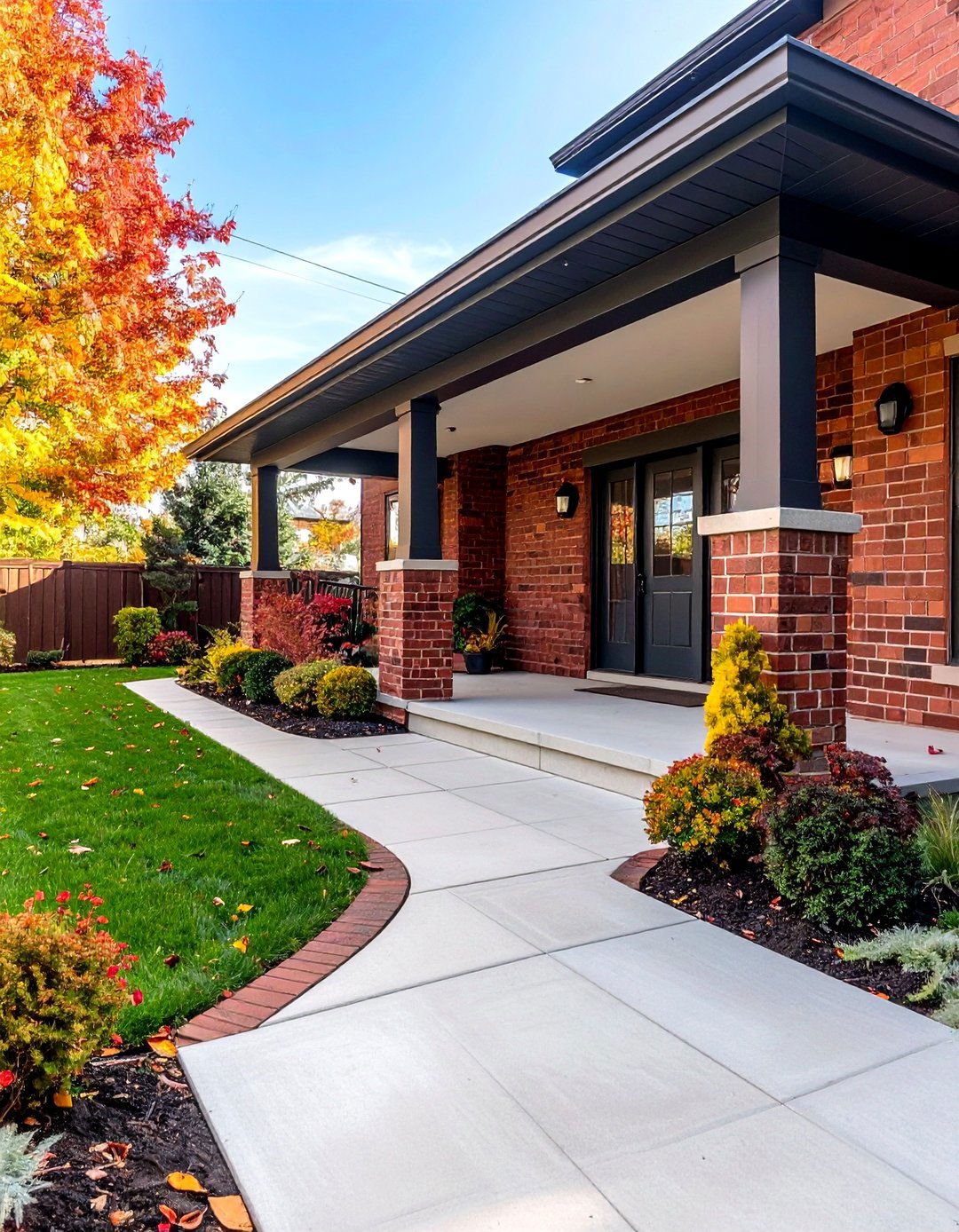 Thin Brick Veneer Porch Over Existing Concrete - 25 brick porch ideas