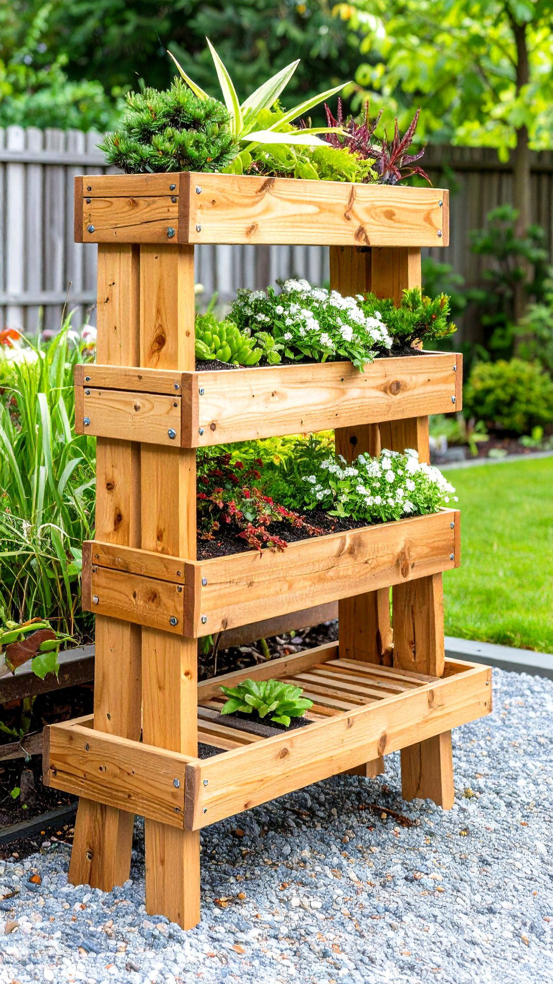Tiered Bench Displays Elevate Bonsai at Varying Heights - 25 bonsai garden ideas