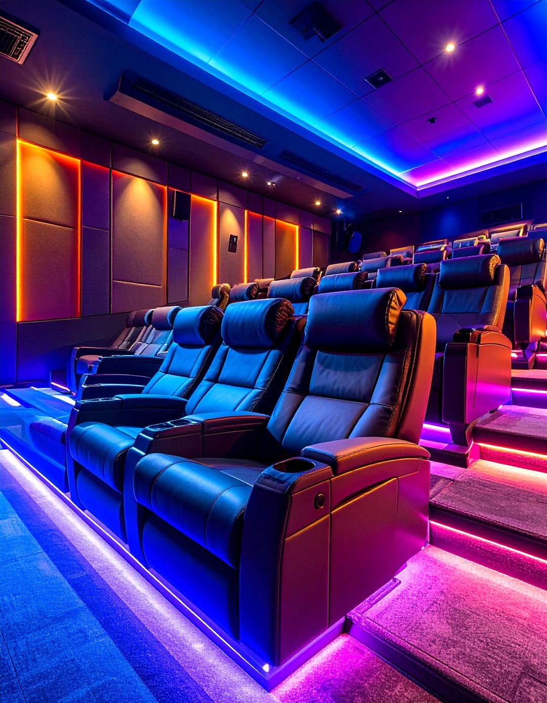 Tiered Home Theater Rows - 25 man cave seating ideas