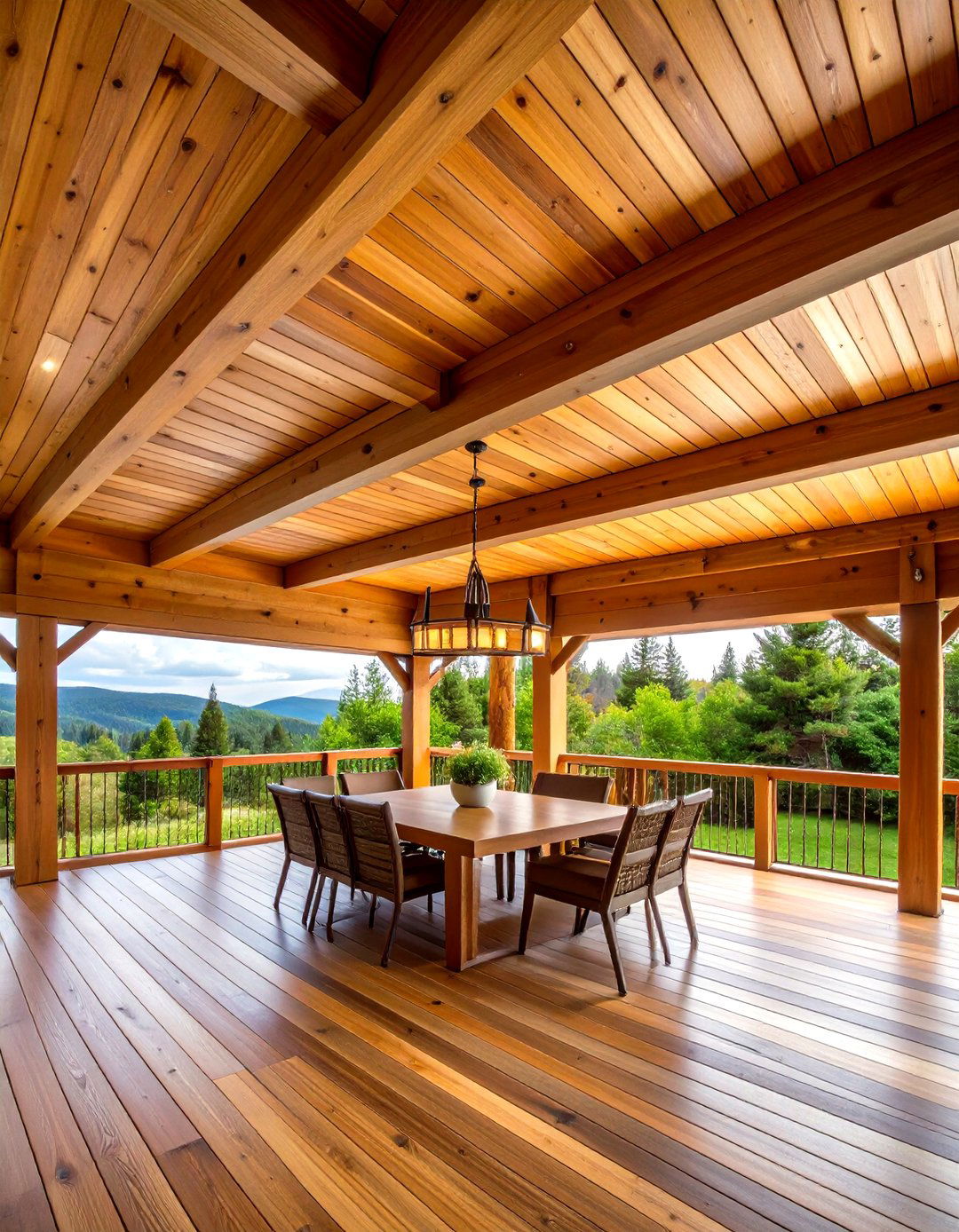 Tongue and Groove Cedar Patio Ceiling - 25 patio ceiling ideas
