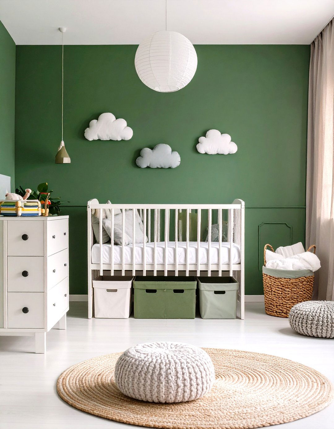 Transition Ready Decor Layers - 25 dark green nursery ideas