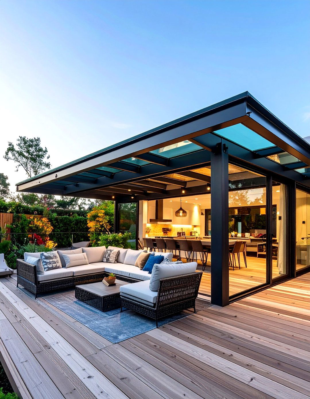 Transparent Glass Gable Roof - 25 gable patio roof design ideas