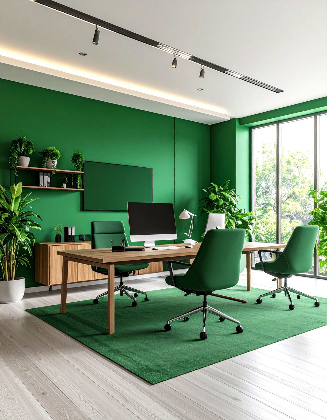 Trend Forward Color of the Year Pop - 25 office accent wall ideas