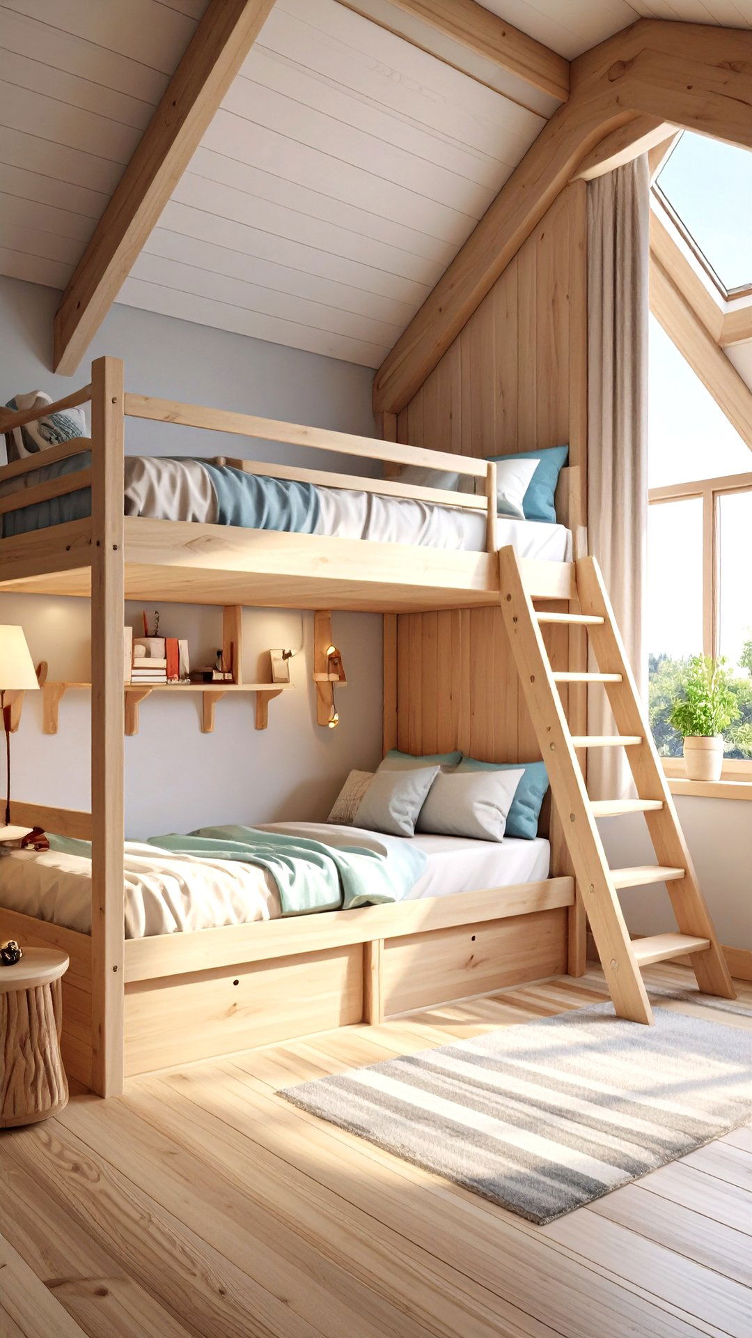 Triple Stack Bunk Room for Large Families - 25 bunk room ideas