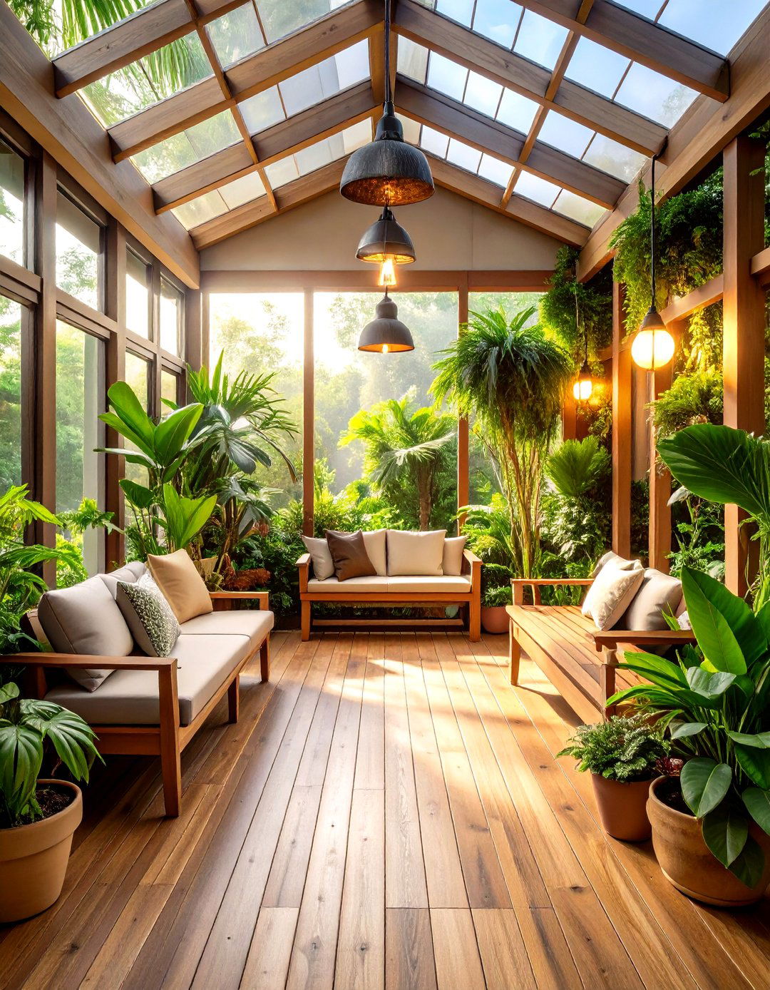 Tropical Plant Filled Retreat Lanai - 25 lanai porch & patio designs