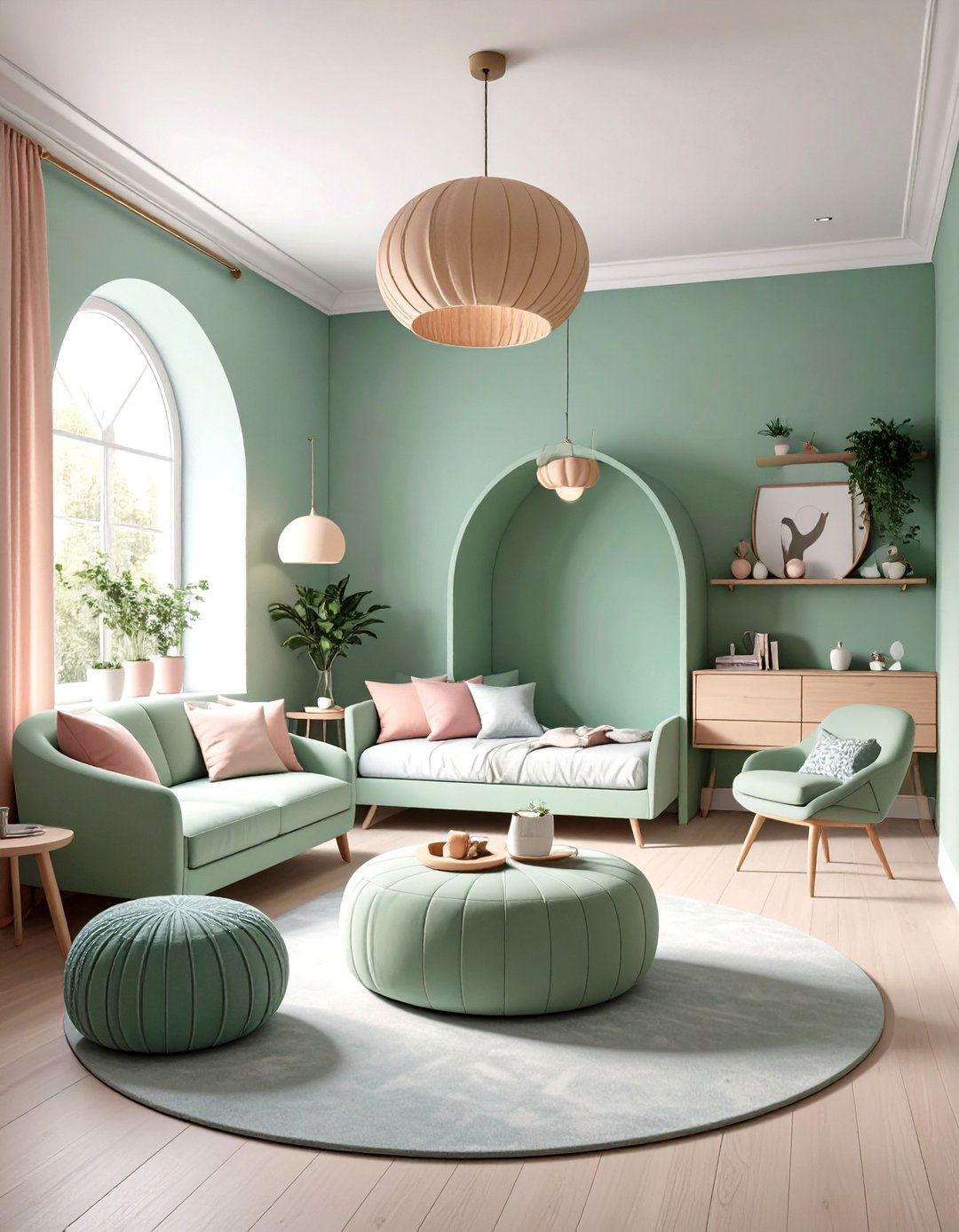 Try a Color Drenched Micro Room - 25 minimalist apartment ideas