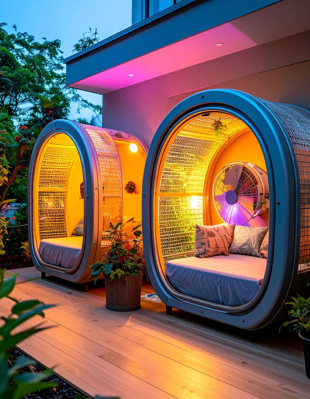Tunnel Catio Linking Two Rooms - 25 outdoor catio ideas