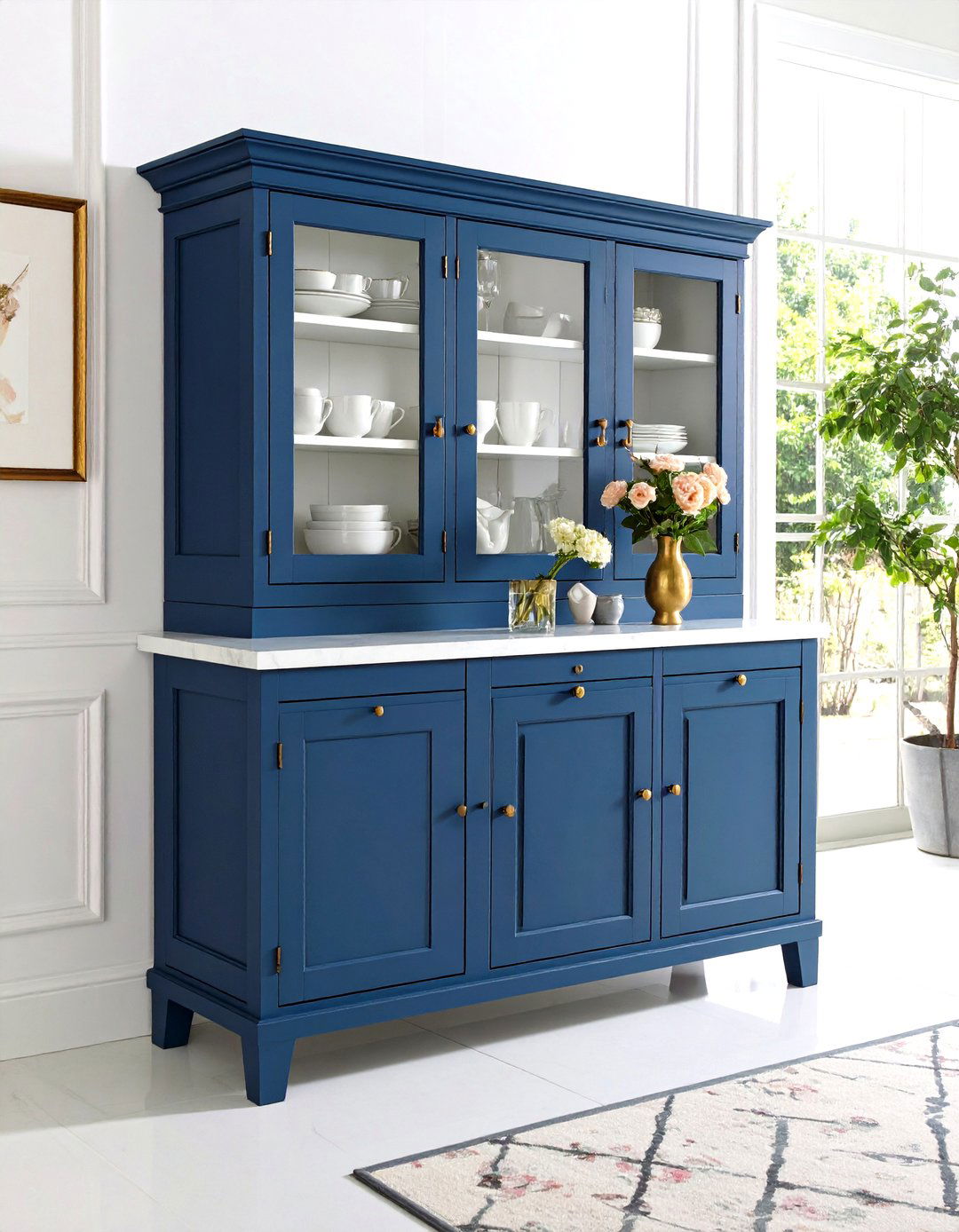 Two Tone Paint Hutch Makeover - 25 dining room hutch ideas