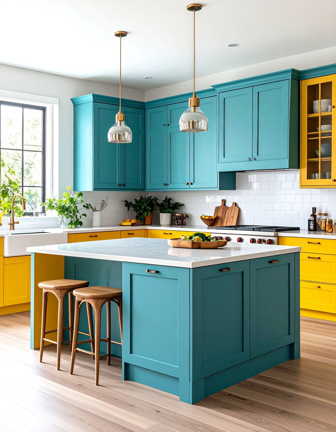 Two Tone Painted Cabinets - 25 painting kitchen cabinet ideas