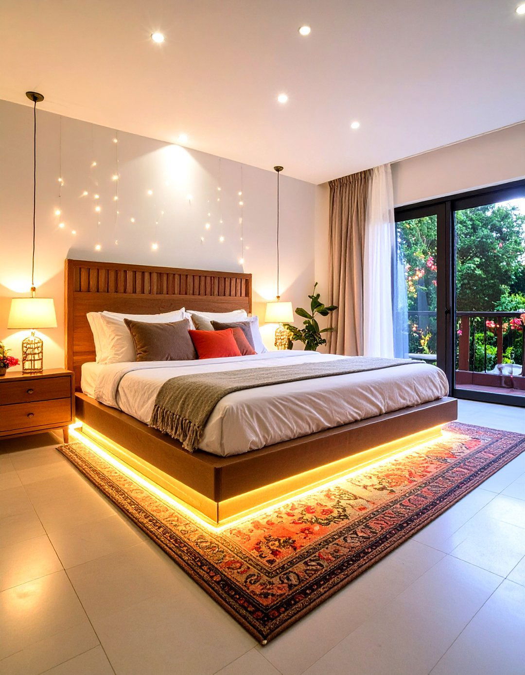 Under Bed LED Strip for Floating Illusion - 25 fairy-themed bedroom ideas