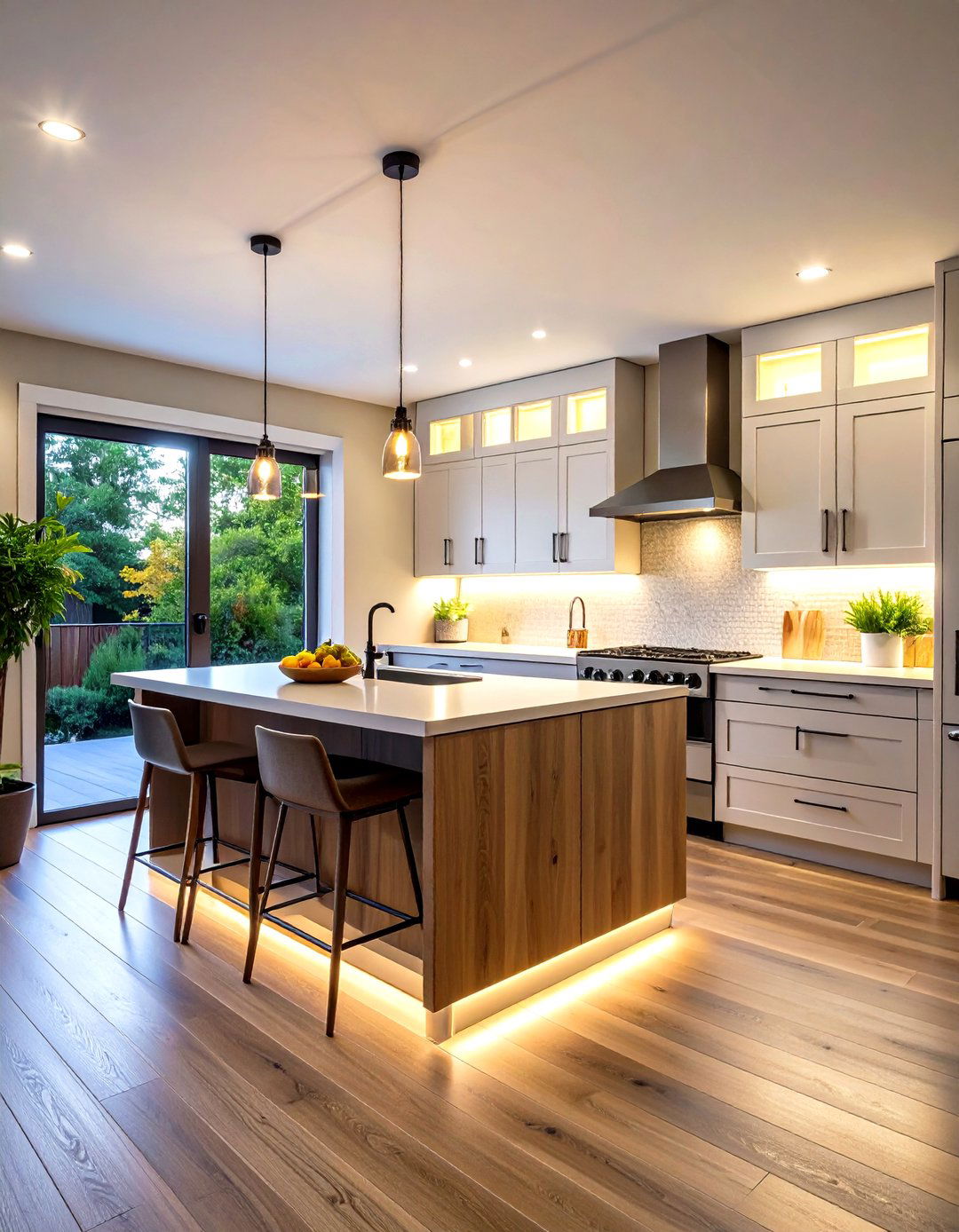 Under Cabinet Task Lights in a Basement Kitchenette - 25 basement lighting ideas