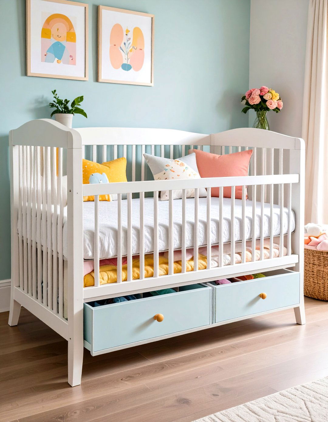 Under Crib Drawer Pull Outs