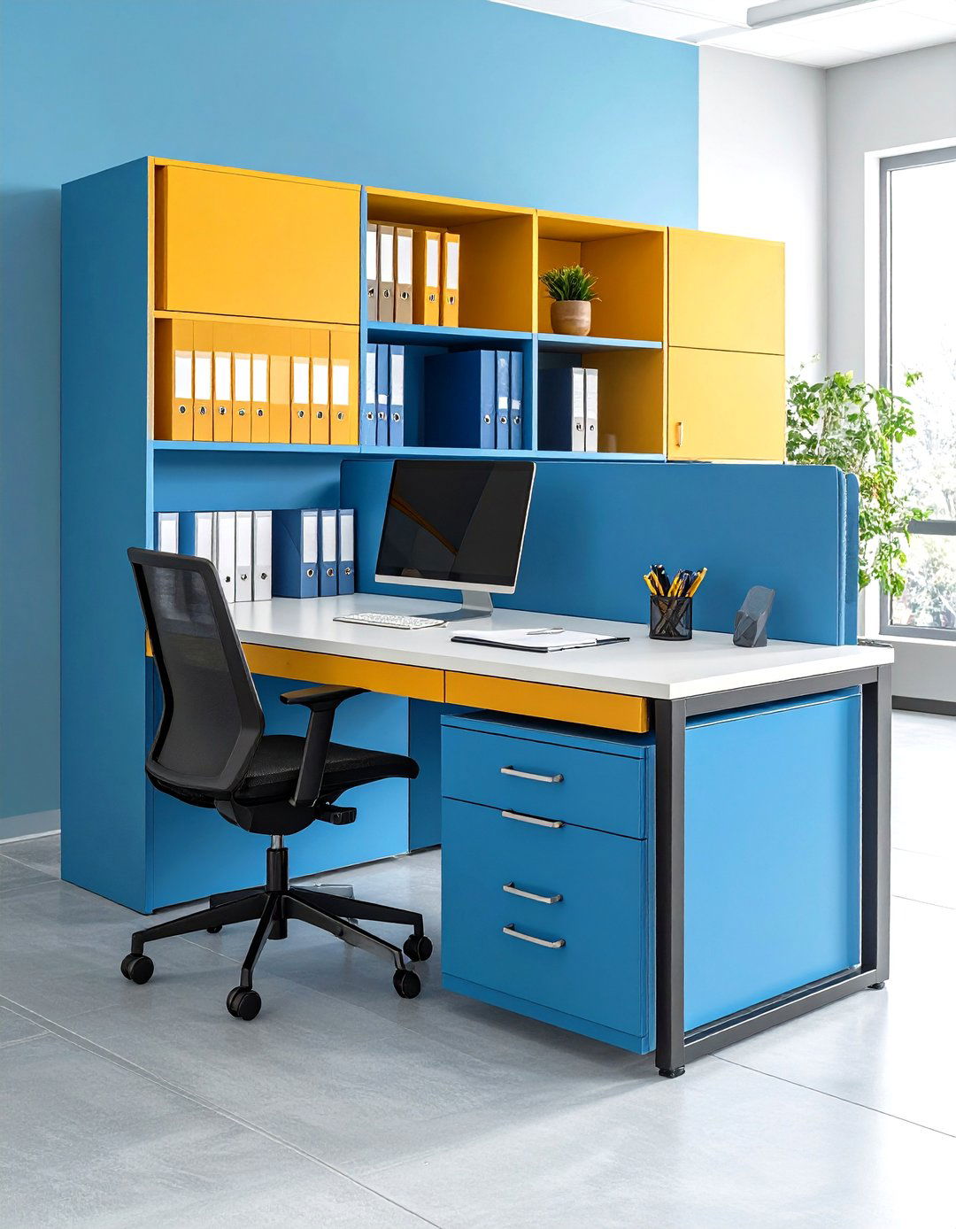 Under Desk Pedestal Drawers Maximize Knee Space - 25 office storage ideas