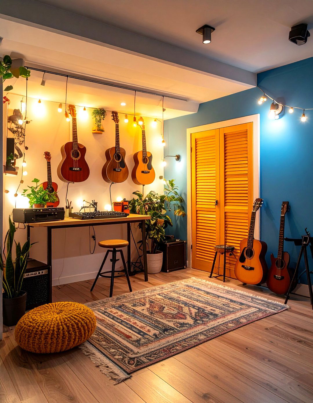 Under Stairs Music Room Nook - 25 music room ideas