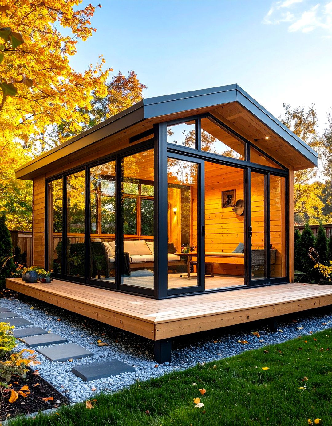 Urban Rooftop Sauna With Skyline Views - 25 outdoor sauna ideas