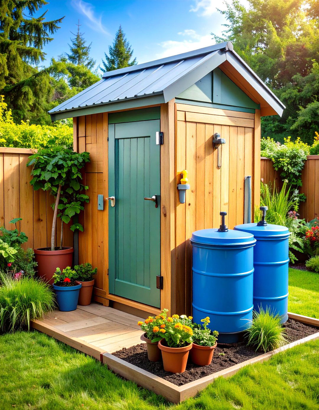 Urine Diversion Outhouse with Grey Water Irrigation - 25 outhouse design ideas