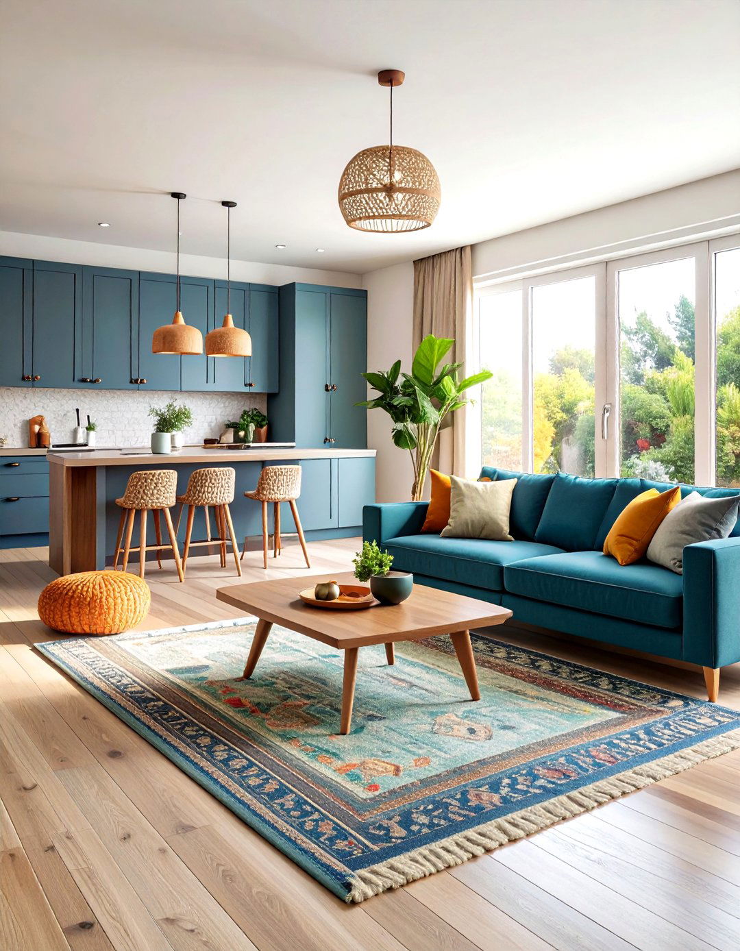 Use Color Continuity Across an Open Floor Plan - 25 open floor plan ideas